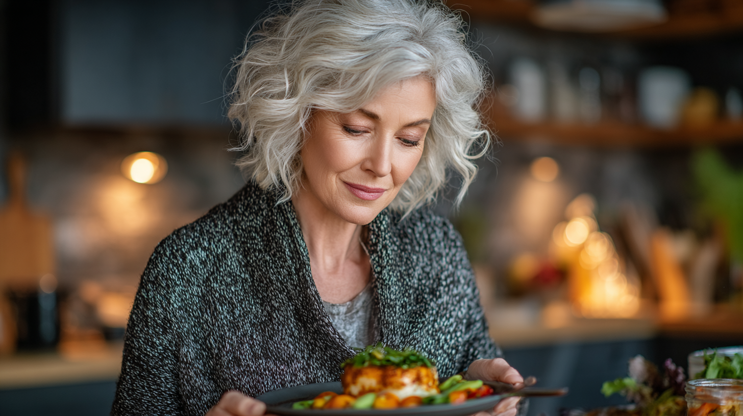 Семейство се наслаждава на здравословно хранене заедно